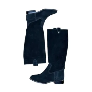 MICHAEL KORS Suede Pull On Tall Boots Black Size 7