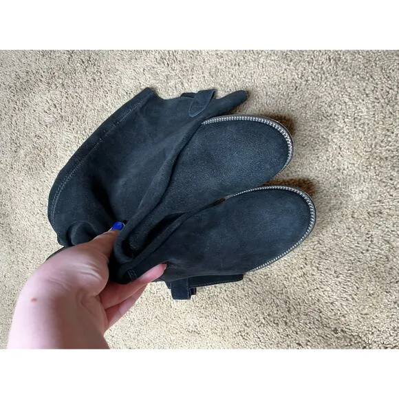 MICHAEL KORS Suede Pull On Tall Boots Black Size 7