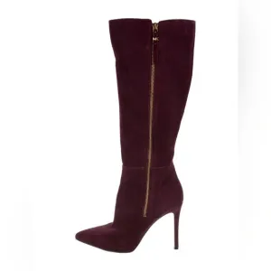 Michael Kors Women’s Suede Over the Knee Heeled Boots in Purple Size 7