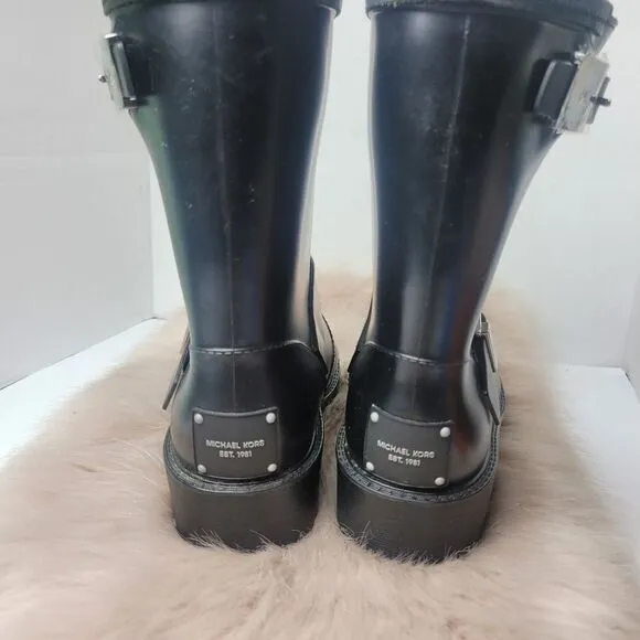 Michael Kors | Davenport Rubber Rain Boots Size 11