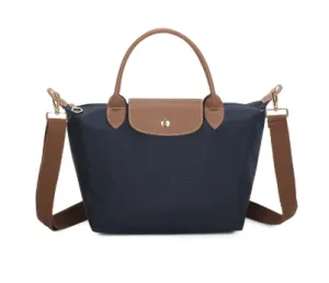 Midi Grab Handle Pouch Bag Navy