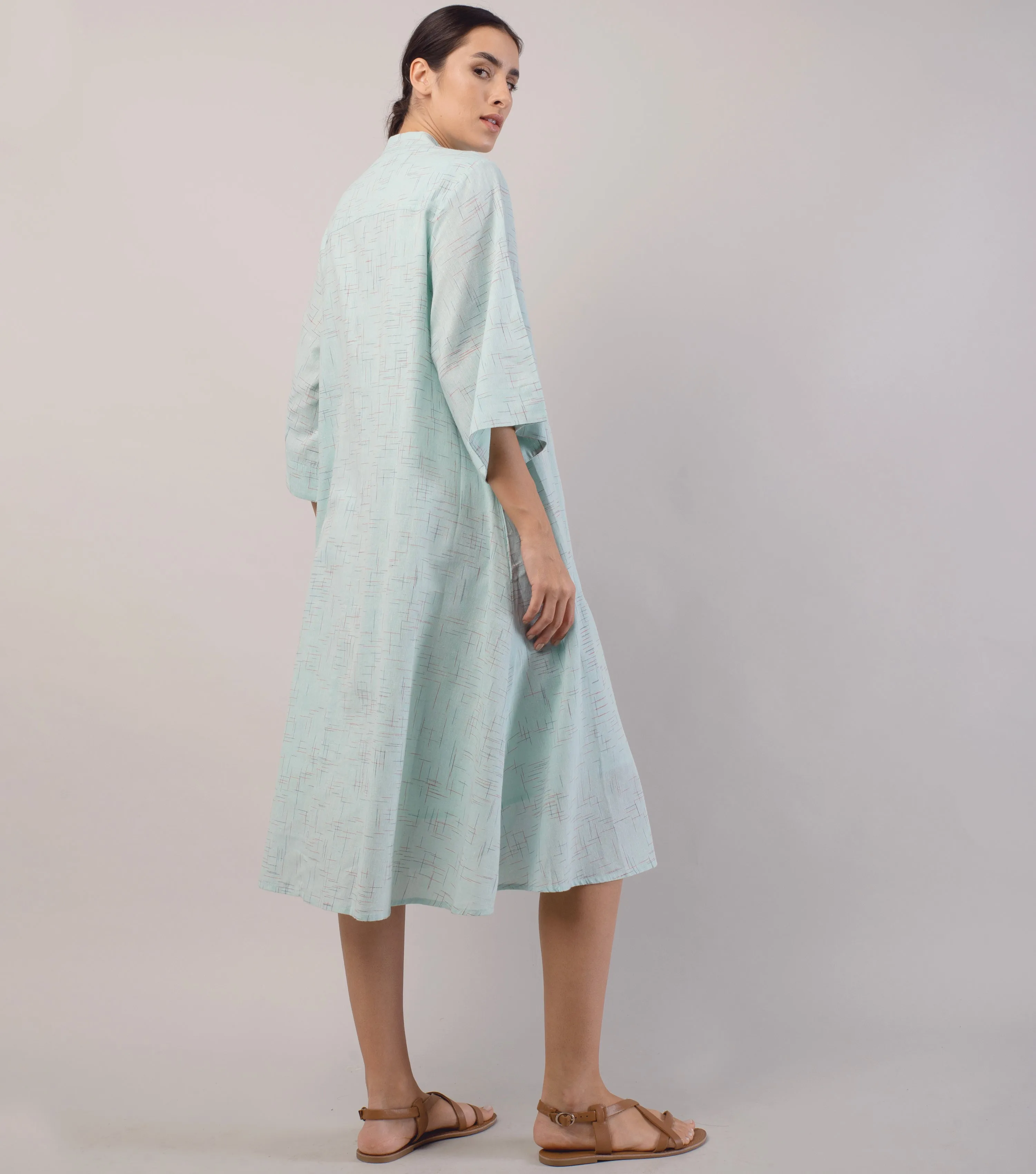 Mint Green Cotton Shirt Dress