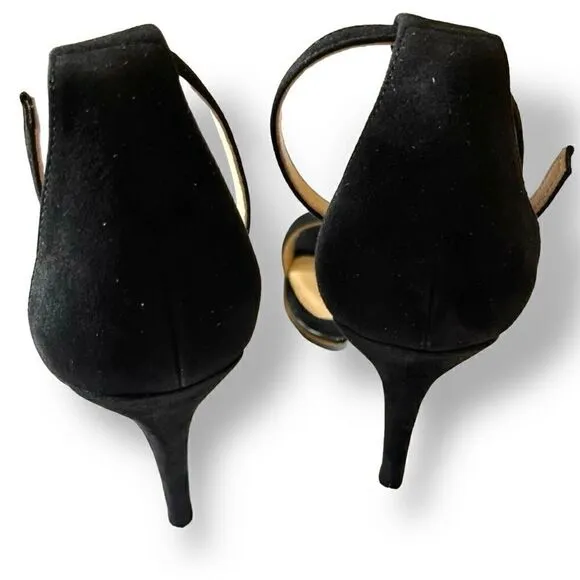 Mode Collective Daria sandal heel black suede, size 41, US 10