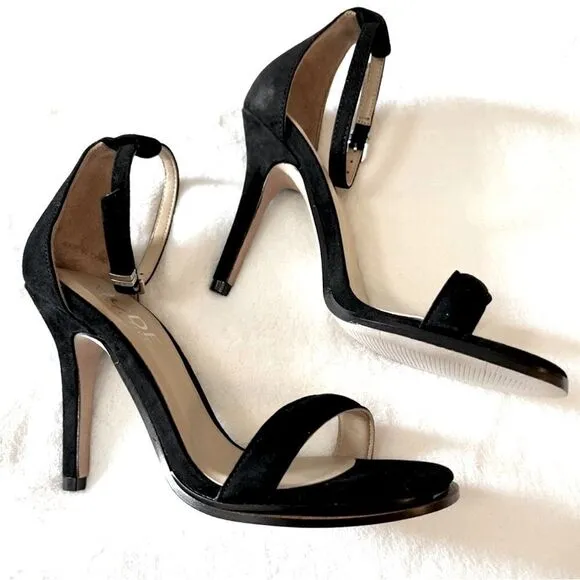 Mode Collective Daria sandal heel black suede, size 41, US 10