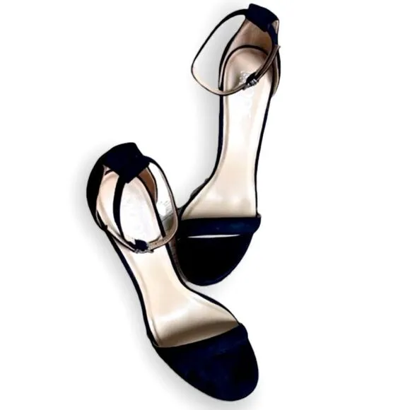 Mode Collective Daria sandal heel black suede, size 41, US 10