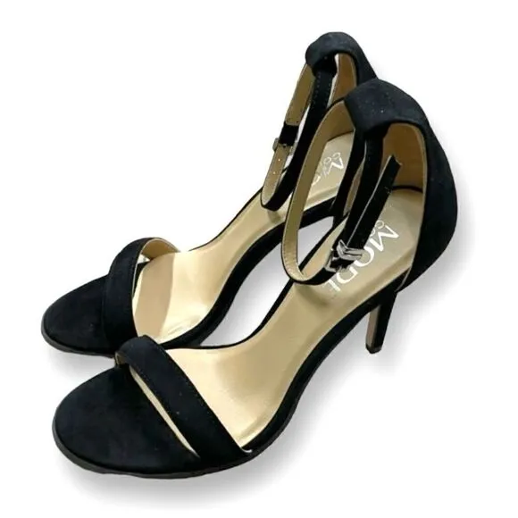 Mode Collective Daria sandal heel black suede, size 41, US 10