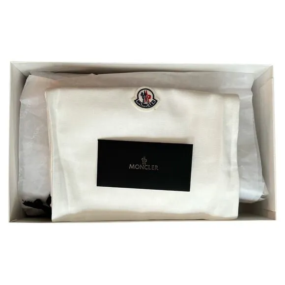 Moncler Solarisse Faux Fur Leather Slingback Sandals, IT40/US10 SRP: $695