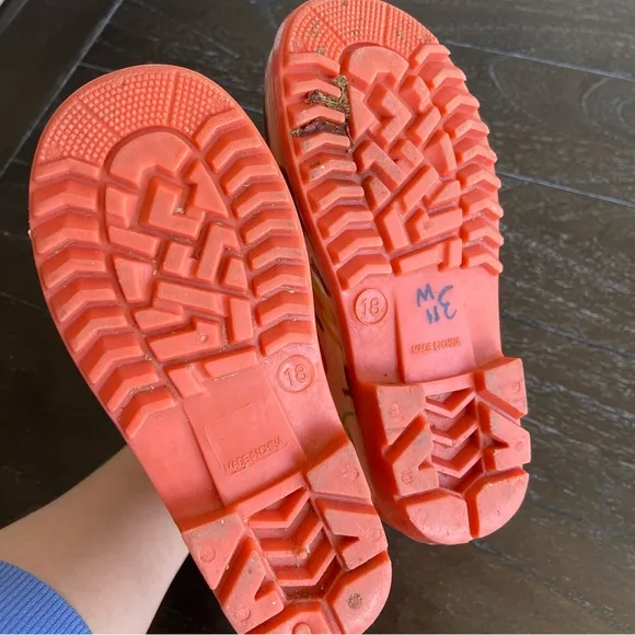 MontBell‎ Kids Youth Toddler Rubber Boots Size 11
