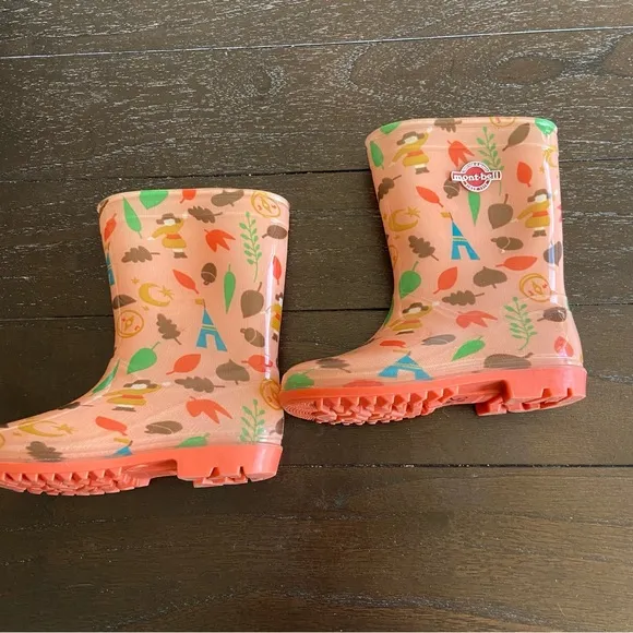 MontBell‎ Kids Youth Toddler Rubber Boots Size 11