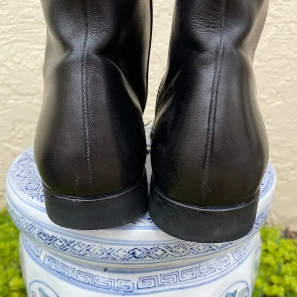 Monte Russo Men’s Ankle Boots Sz 13 M Black Leather