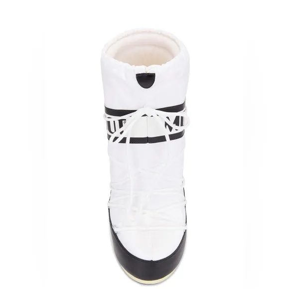 Moon Boot Icon Nylon Boots White / Black Size 10 a 11.5