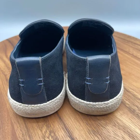 Moretti Gold Label Loafers Mens Size 11 D Blue Leather Comfort Casual Sneakers