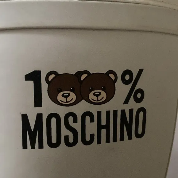 Moschino kids rubber rain boots