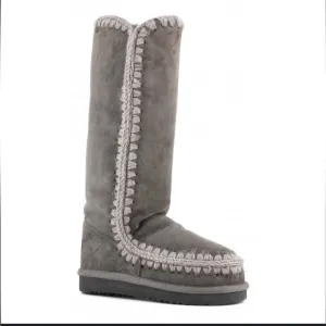 MOU eakimo 40 tall grey suede boots
