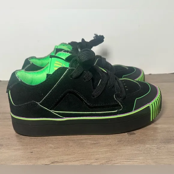 MSCHF Gobstomper Sour Edition Sneakers Black &amp; Green Men’s Size 6.