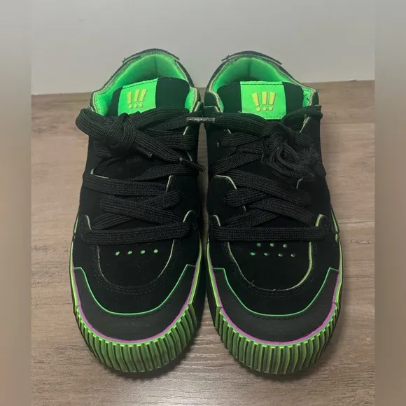 MSCHF Gobstomper Sour Edition Sneakers Black &amp; Green Men’s Size 6.