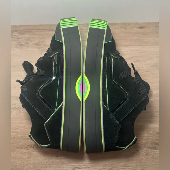 MSCHF Gobstomper Sour Edition Sneakers Black &amp; Green Men’s Size 6.