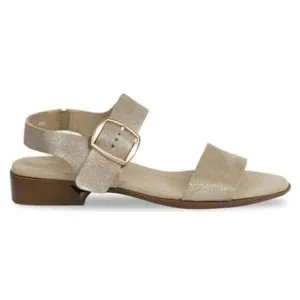 Munro Cleo Champagne Shimmer Sandals Size 7.5
