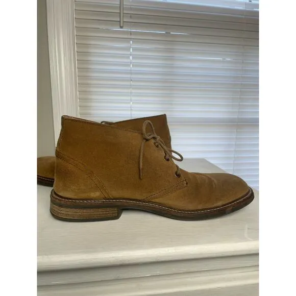 NAOT Men’s Pilot Desert Suede Boot Size 41 Chukka Ankle Lace Up Tan Shoes