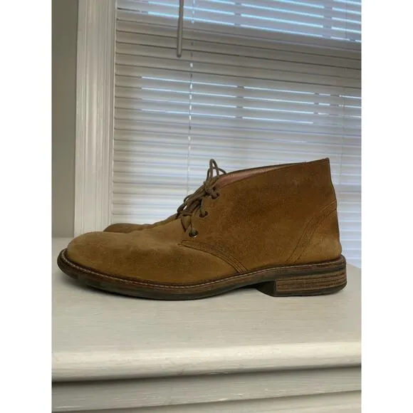 NAOT Men’s Pilot Desert Suede Boot Size 41 Chukka Ankle Lace Up Tan Shoes
