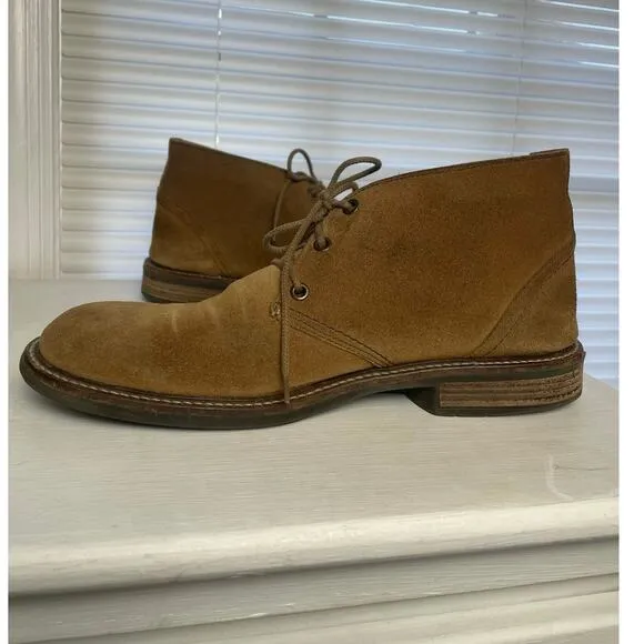 NAOT Men’s Pilot Desert Suede Boot Size 41 Chukka Ankle Lace Up Tan Shoes