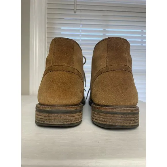 NAOT Men’s Pilot Desert Suede Boot Size 41 Chukka Ankle Lace Up Tan Shoes