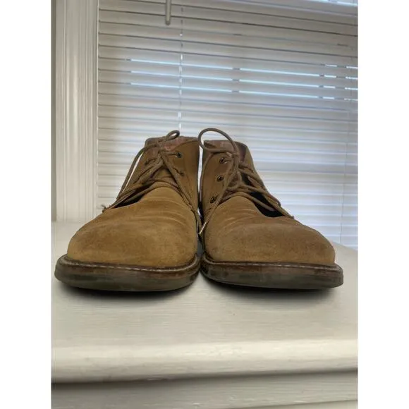NAOT Men’s Pilot Desert Suede Boot Size 41 Chukka Ankle Lace Up Tan Shoes