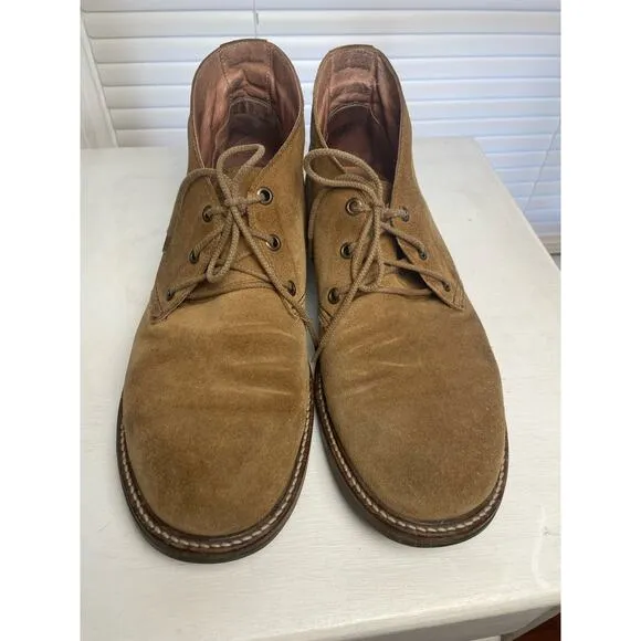 NAOT Men’s Pilot Desert Suede Boot Size 41 Chukka Ankle Lace Up Tan Shoes