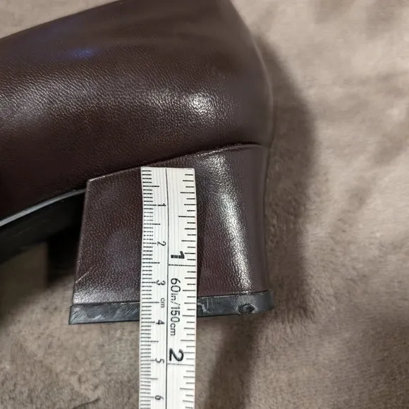 Naturalizer Brown Leather Square Toe Pumps Size 6M