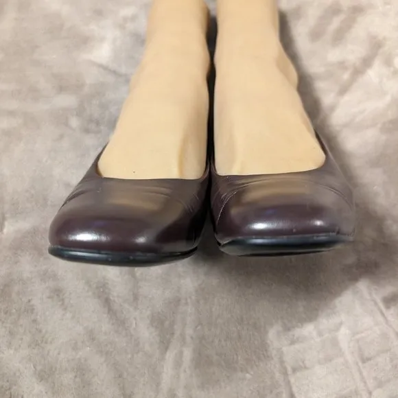 Naturalizer Brown Leather Square Toe Pumps Size 6M