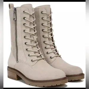 Naturalizer Camille Women's Suede Combat Boots
