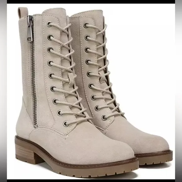 Naturalizer Camille Women's Suede Combat Boots