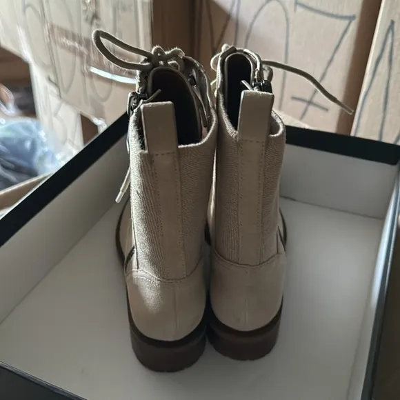 Naturalizer Camille Women's Suede Combat Boots