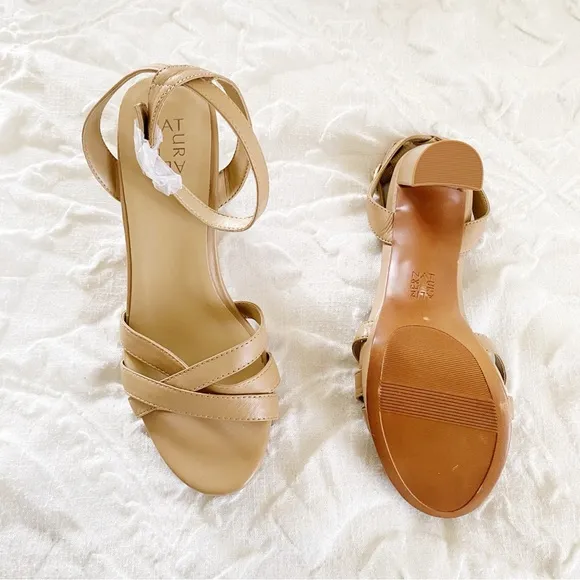 Naturalizer Mallory Ankle Strap Platform Sandal Size 10