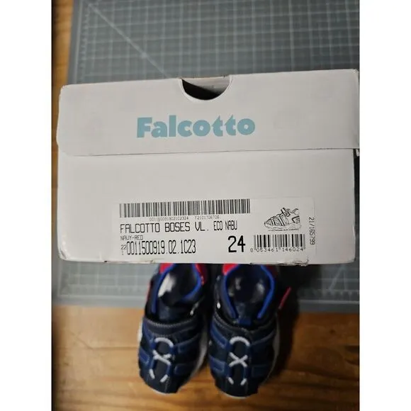 Naturino Boy's Falcotto Boses VL  Navy/Red‎  sandals EU 24 (US 7.5-8 Toddlers)