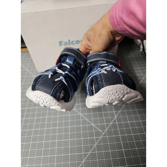 Naturino Boy's Falcotto Boses VL  Navy/Red‎  sandals EU 24 (US 7.5-8 Toddlers)