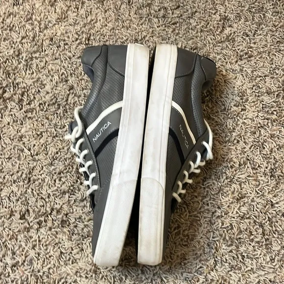 Nautica Mens Hull Grey Casual Shoes Sz 10.5