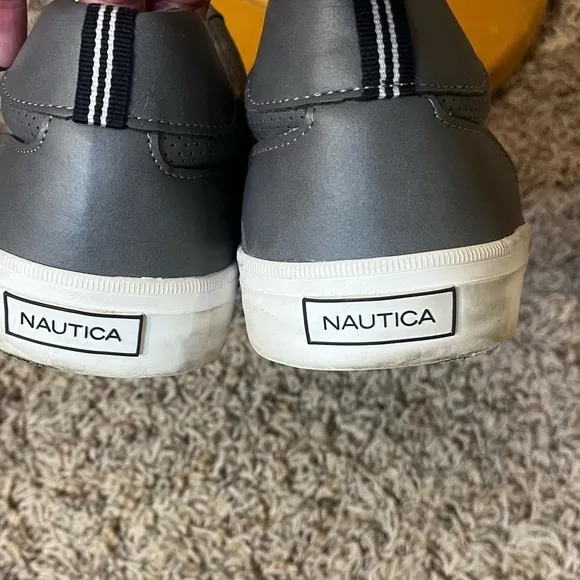 Nautica Mens Hull Grey Casual Shoes Sz 10.5