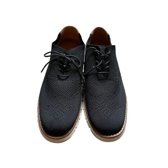 Nautica Men’s Wrenwood Knit Oxford Shoes size 13 Black