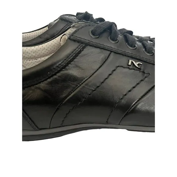 Nero Giardini Sport Sneakers •Men 42/US 10• Casual Athletic Shoes Black Leather