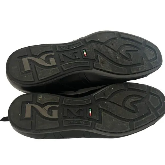 Nero Giardini Sport Sneakers •Men 42/US 10• Casual Athletic Shoes Black Leather