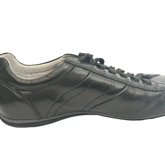 Nero Giardini Sport Sneakers •Men 42/US 10• Casual Athletic Shoes Black Leather