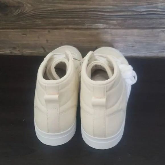New Adidas Bravado Mid White Canvas Sneakers
