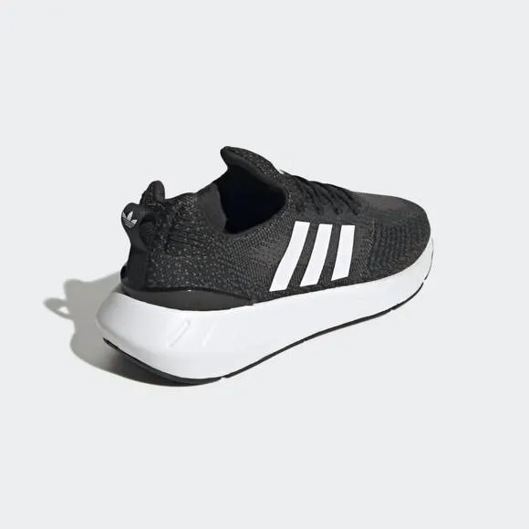 NEW ADIDAS men's swift run 22 running shoes - medium width in black/white/grey