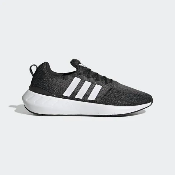 NEW ADIDAS men's swift run 22 running shoes - medium width in black/white/grey
