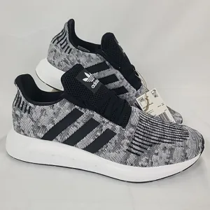 NEW Adidas Men's Swift Run Black White Gray Athletic Shoes Sneakers Sz 10 NIB