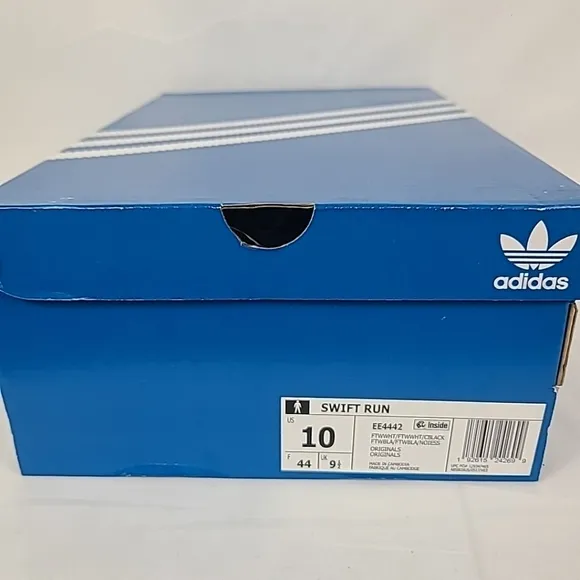NEW Adidas Men's Swift Run Black White Gray Athletic Shoes Sneakers Sz 10 NIB