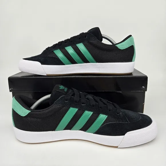 New adidas Nora 'Black Court Green' Men's Suede Shoes Size 12