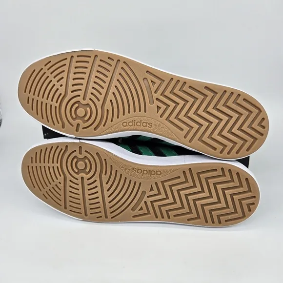 New adidas Nora 'Black Court Green' Men's Suede Shoes Size 12
