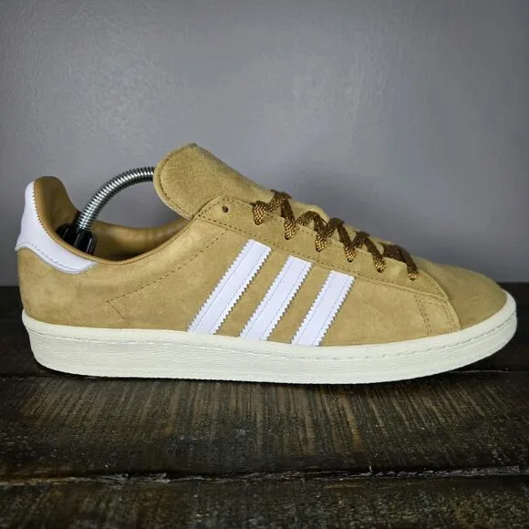 NEW Adidas Originals Campus 80s Mens Size 11 Suede Shoes Brown Off White ID7317